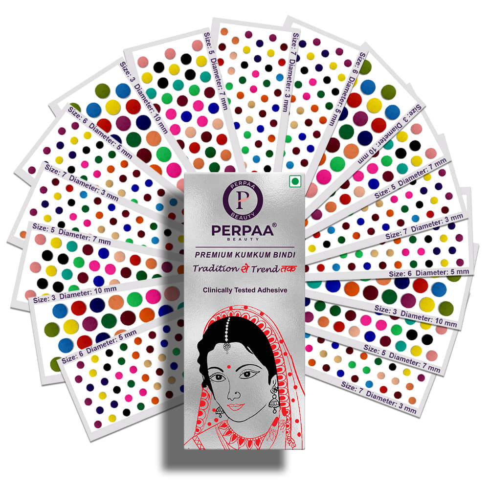 Perpaa Multicolour Bindi Stick on Pack of 1 120 g