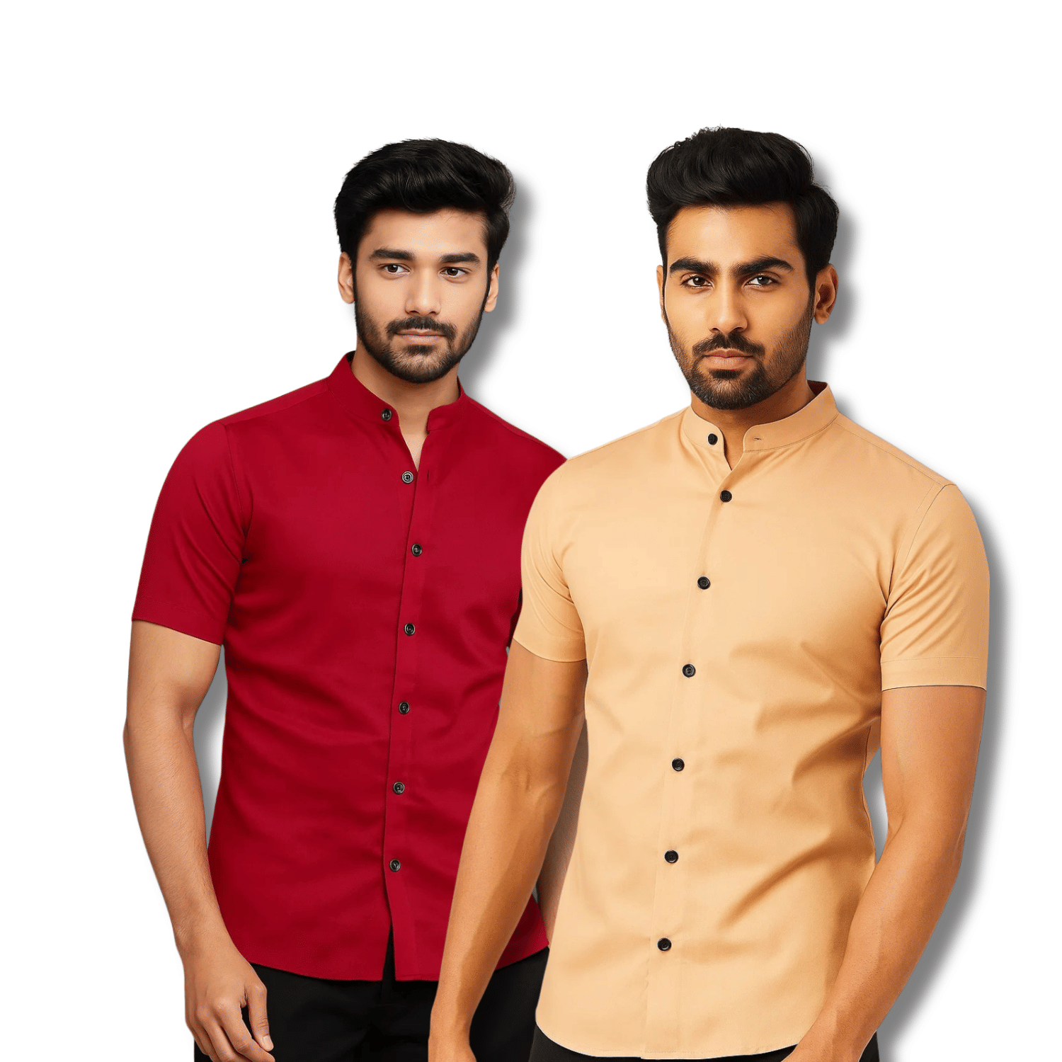 RAREMARK Cotton Blend Regular Fit Solids Half Sleeves Men's Casual Shirt - Maroon ( Pack of 2 ) RAREMARK Cotton Blend Regular Fit Solids Half Sleeves Men's Casual Shirt - Maroon ( Pack of 2 )