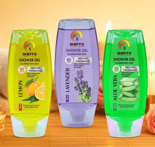     			SHEFFO Glycerin Aquatic Shower Gel Pack of 3