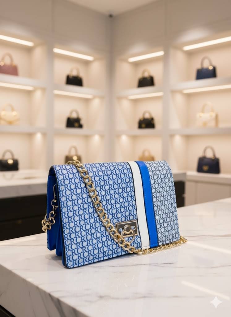     			Sageware Sling Bag PU Set of 1 ( Blue )