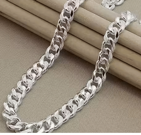     			Set to Shine Shop Oxidized Silver Stainless Steel Chain with Pendant ( Pack of 1 )