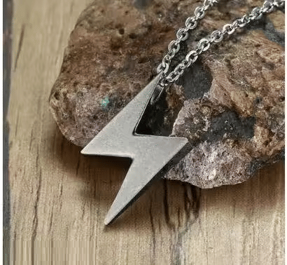     			Set to Shine Shop Oxidized Silver Stainless Steel Chain with Pendant ( Pack of 1 )