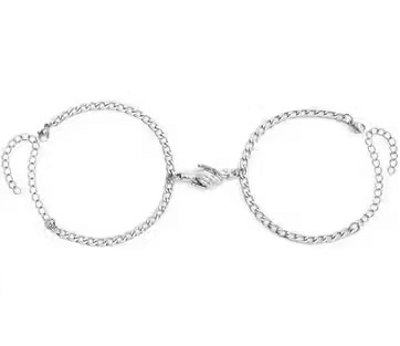     			Set to Shine Shop Silver Bracelet ( Pack of 2 )