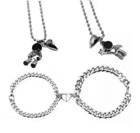     			Set to Shine Shop Silver Bracelet ( Pack of 2 )