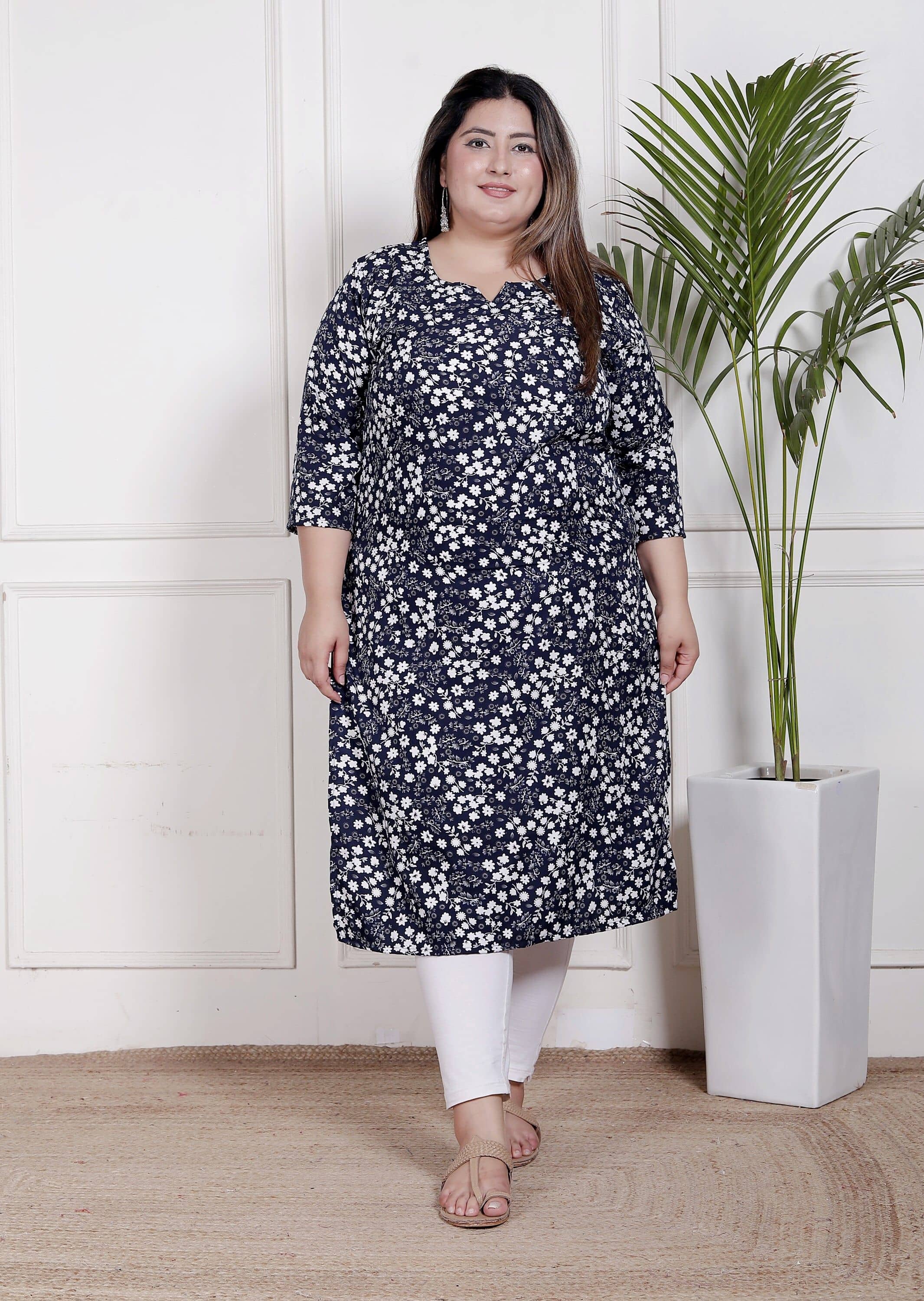 Swasti Women Crepe Printed Straight Kurti ( Blue ) - Kurtis, Tunics | Buy online on ZillyBuy