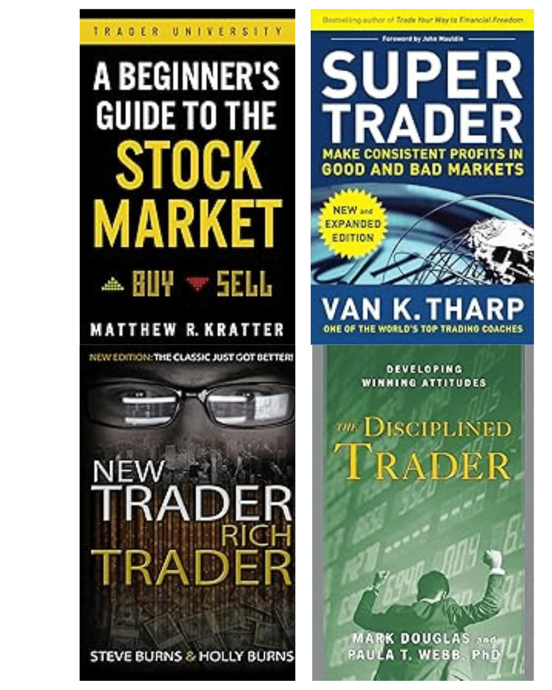     			The Disciplined Trader + A Beginner's Guide to the Stock Market + Super Traders + New Trader Rich Trader