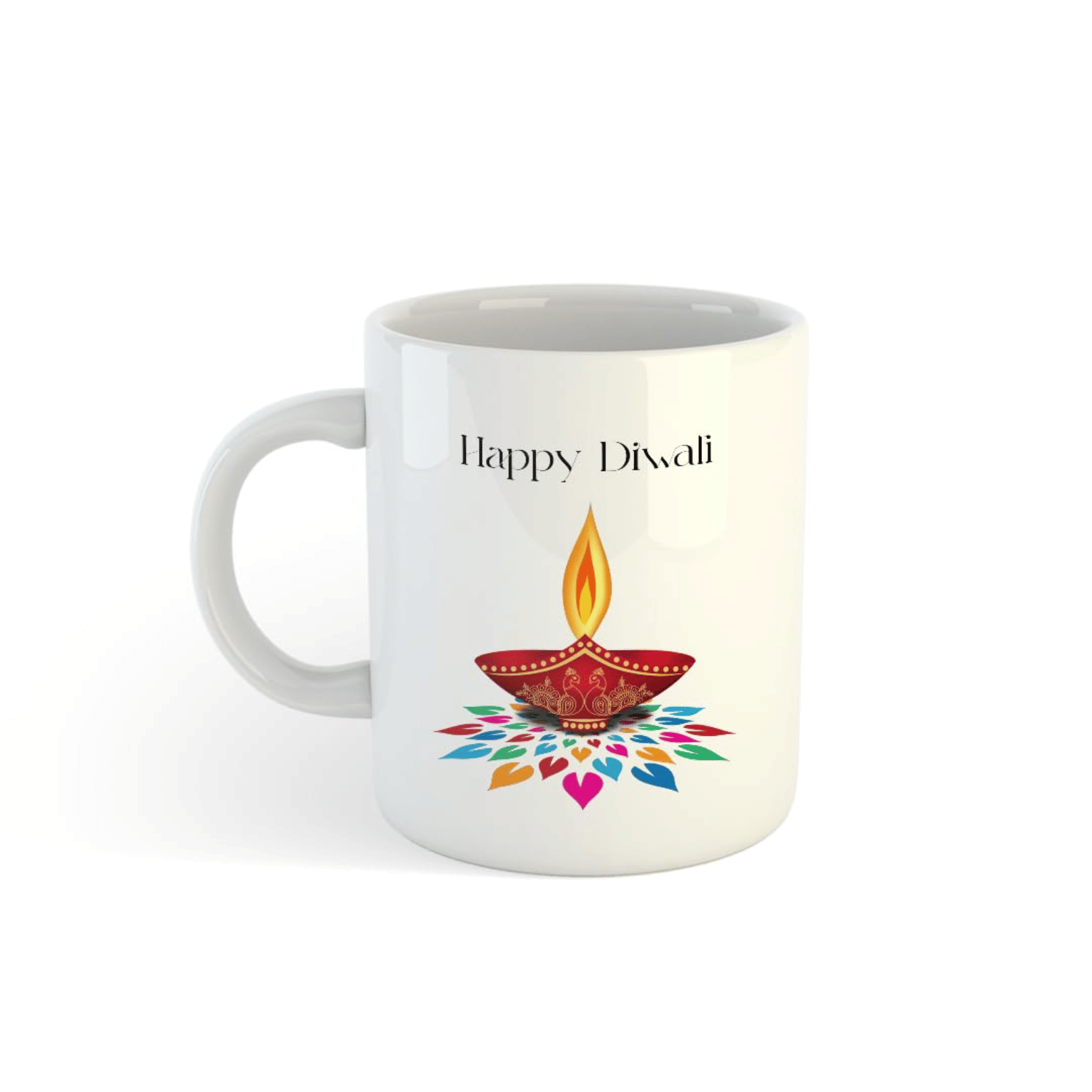     			VK Fashion Happy Diwali Printed Ceramic Coffee Mug 350 mL ( Pack of 1 )