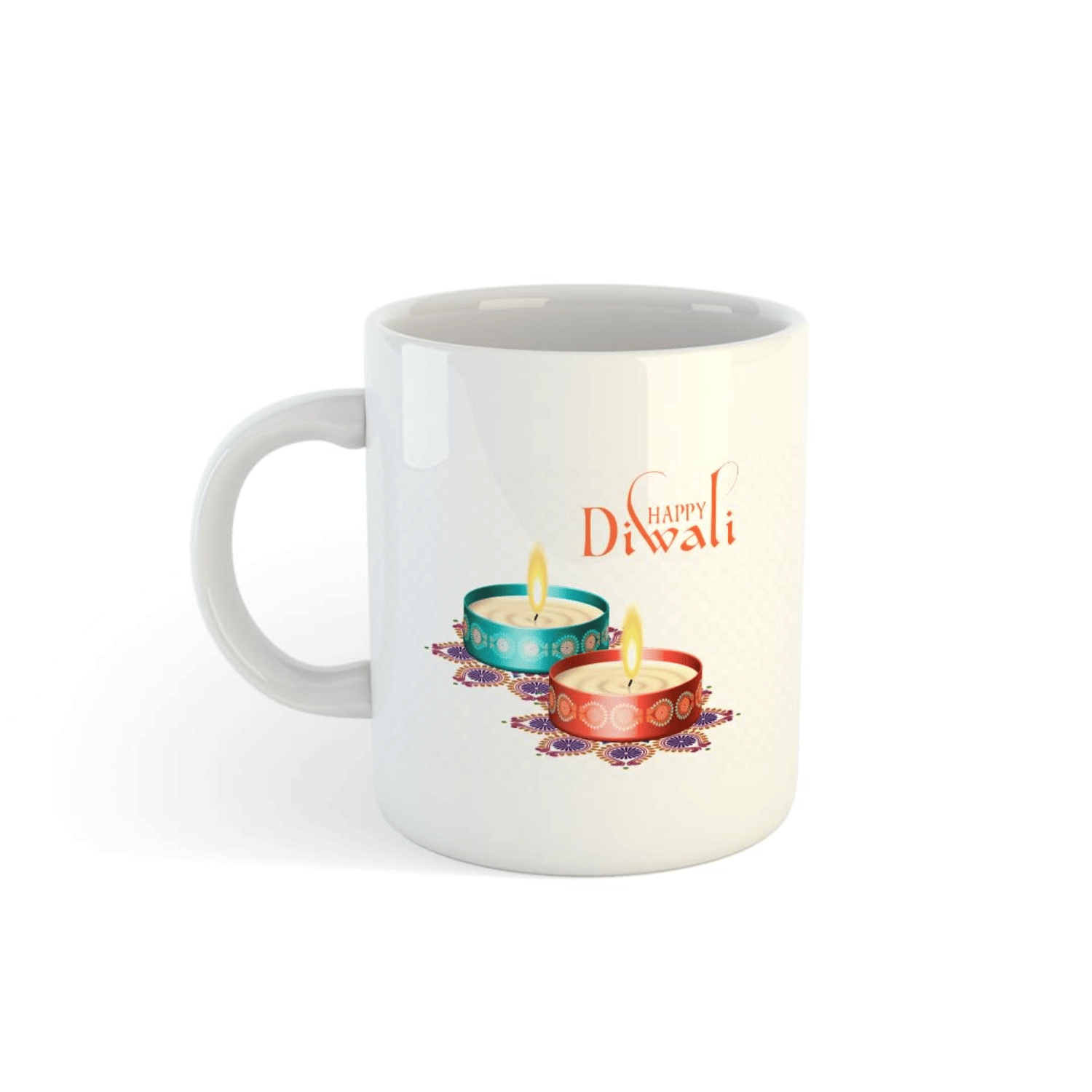 VK Fashion Happy Diwali Printed Ceramic Coffee Mug 350 mL ( Pack of 1 ) VK Fashion Happy Diwali Printed Ceramic Coffee Mug 350 mL ( Pack of 1 )