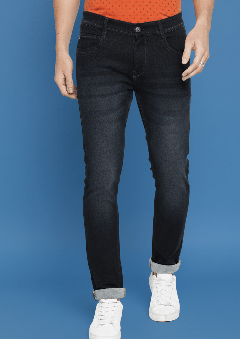     			Young Mojo Slim Fit Faded Men's Jeans - Dark Grey ( Pack of 1 )