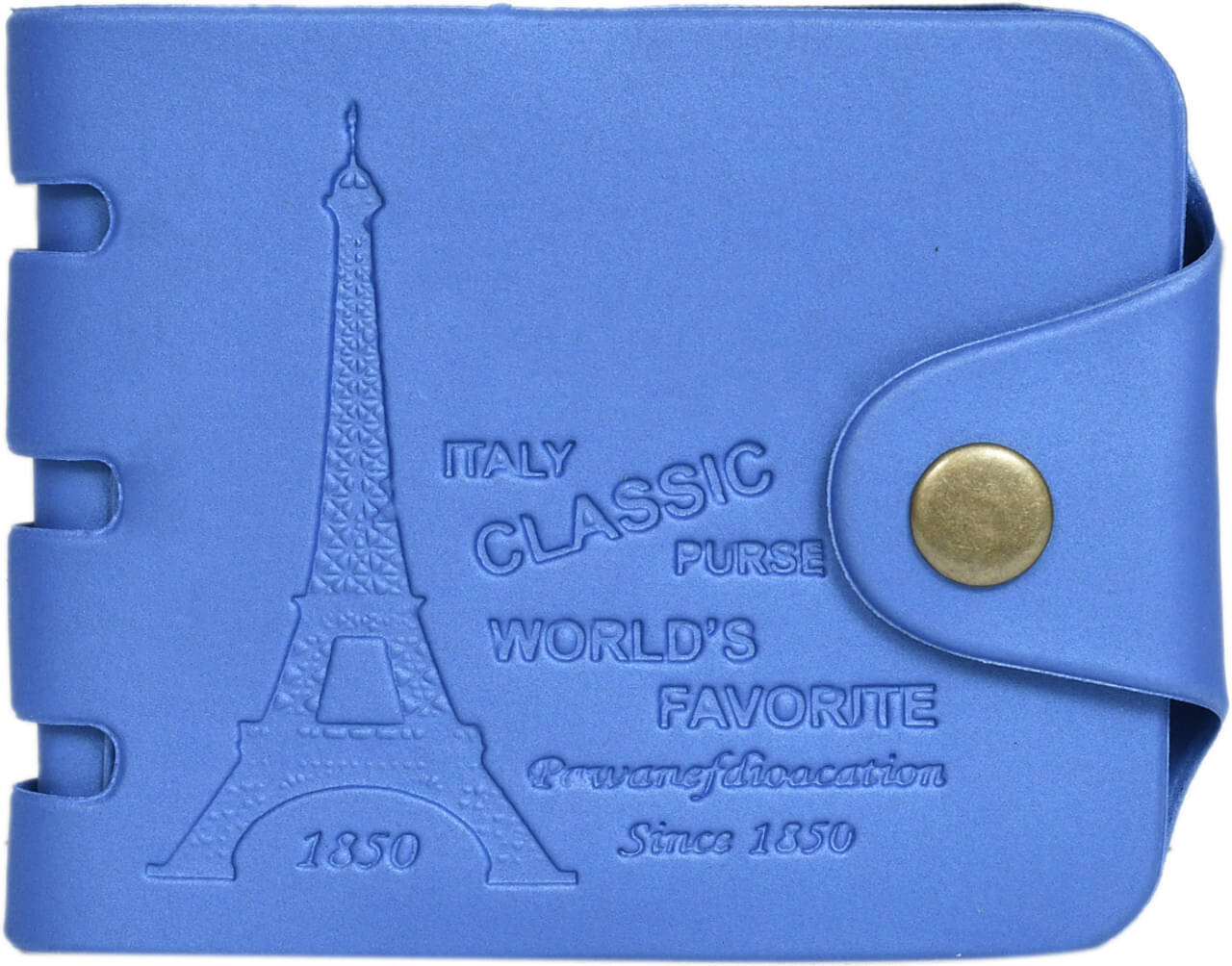     			PANZIK Leather Printed Men's RFID Wallet With 4 Slots For Card ( Blue , Pack of 1 )