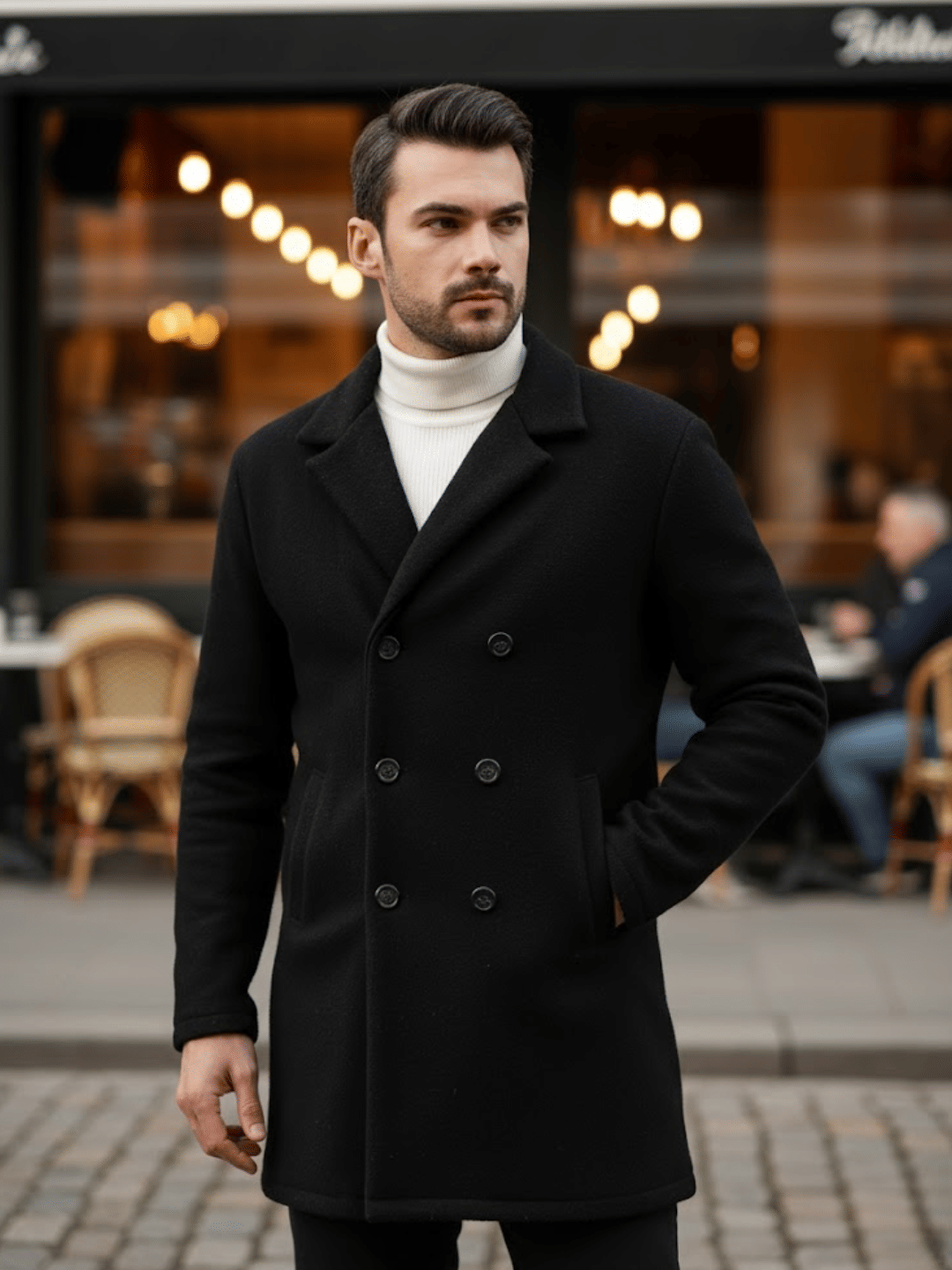     			Rigo Fleece Men's Blazer - Black ( Pack of 1 )