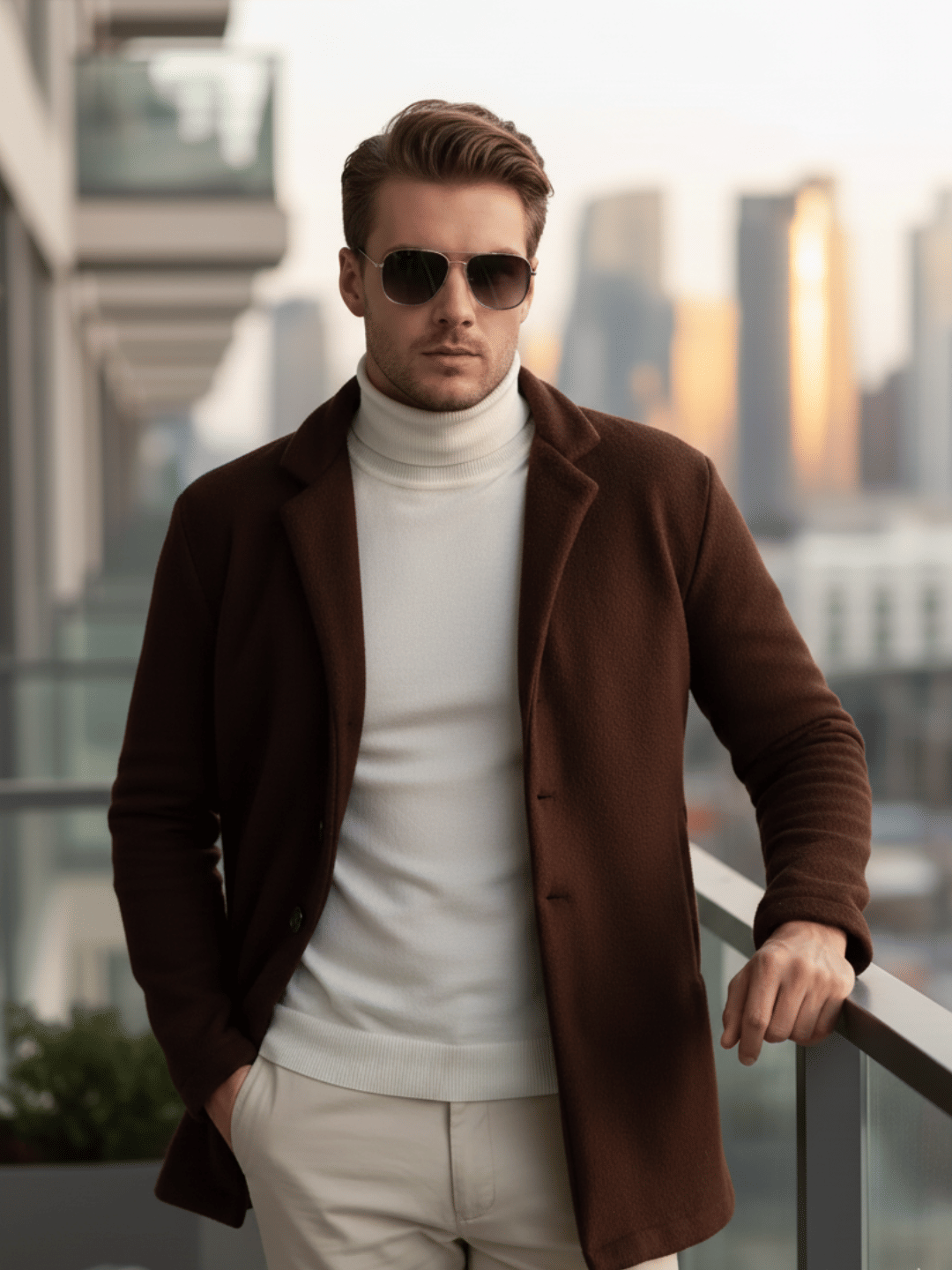 Rigo Fleece Men's Blazer - Brown ( Pack of 1 ) - Jackets & Coats | Buy online on ZillyBuy