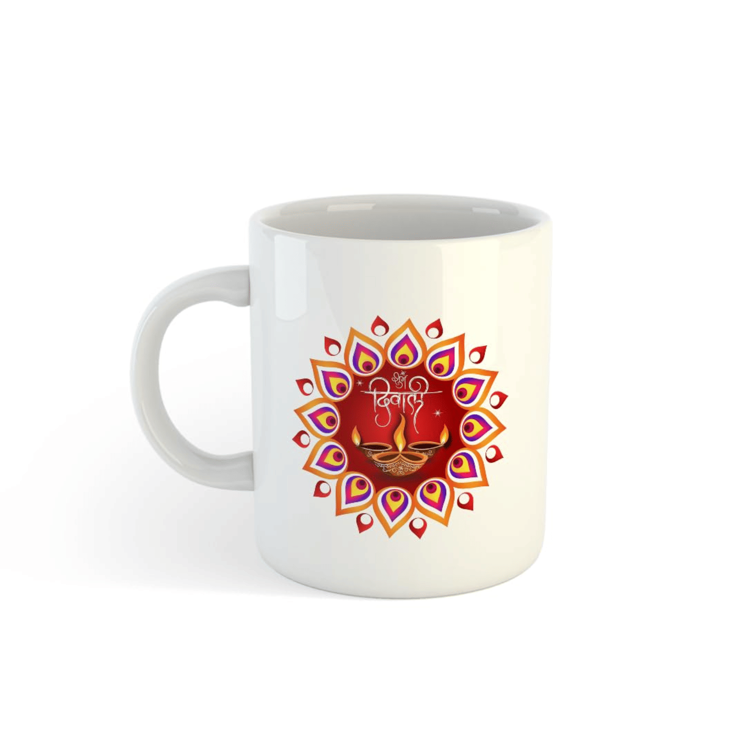 VK Fashion Happy Diwali Printed Ceramic Coffee Mug 350 mL ( Pack of 1 ) VK Fashion Happy Diwali Printed Ceramic Coffee Mug 350 mL ( Pack of 1 )