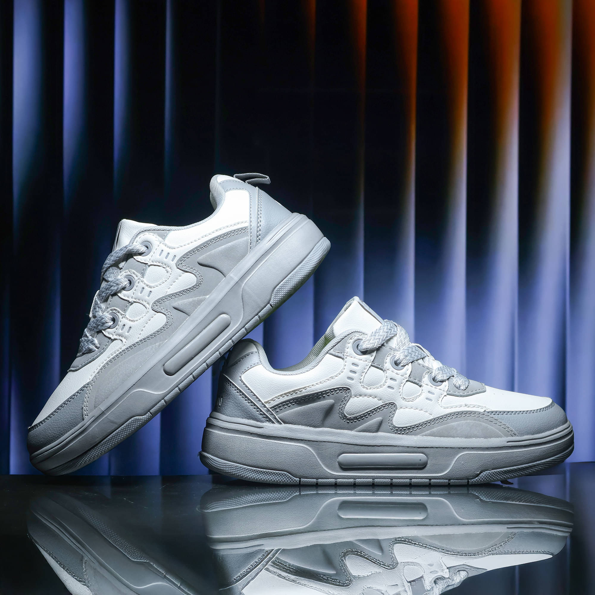     			ASIAN MOJO-05 White Men's Sneakers