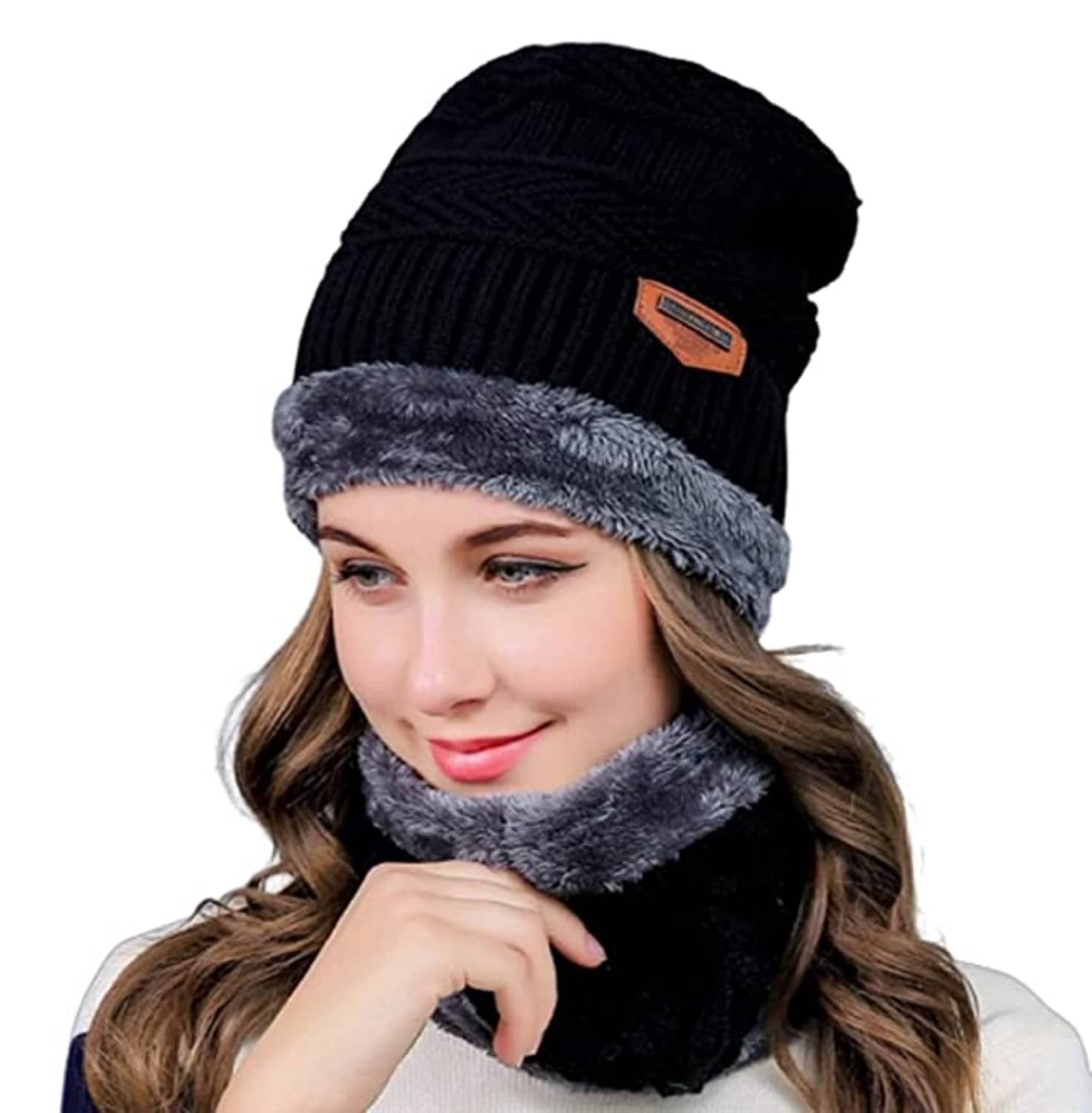 Denzcart Black,Blue Woollen Women's Hat ( Pack of 1 ) Denzcart Black,Blue Woollen Women's Hat ( Pack of 1 )