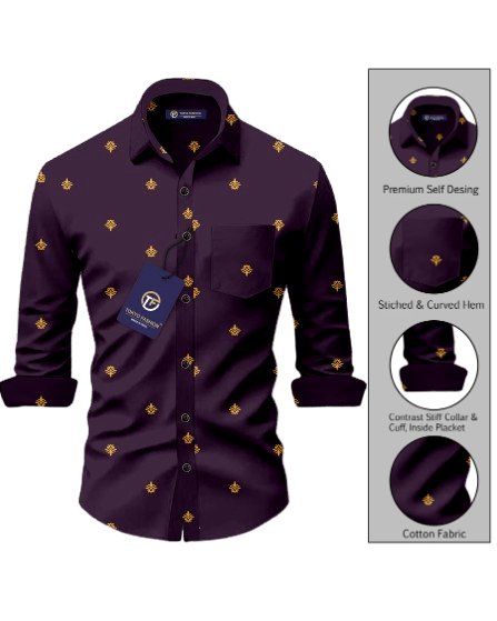 TOKYO FASHION, Cotton Blend Regular Fit Self Design Full Sleeves Men's Casual Shirt - Beige ( Pack of 1 ) TOKYO FASHION, Cotton Blend Regular Fit Self Design Full Sleeves Men's Casual Shirt - Beige ( Pack of 1 )