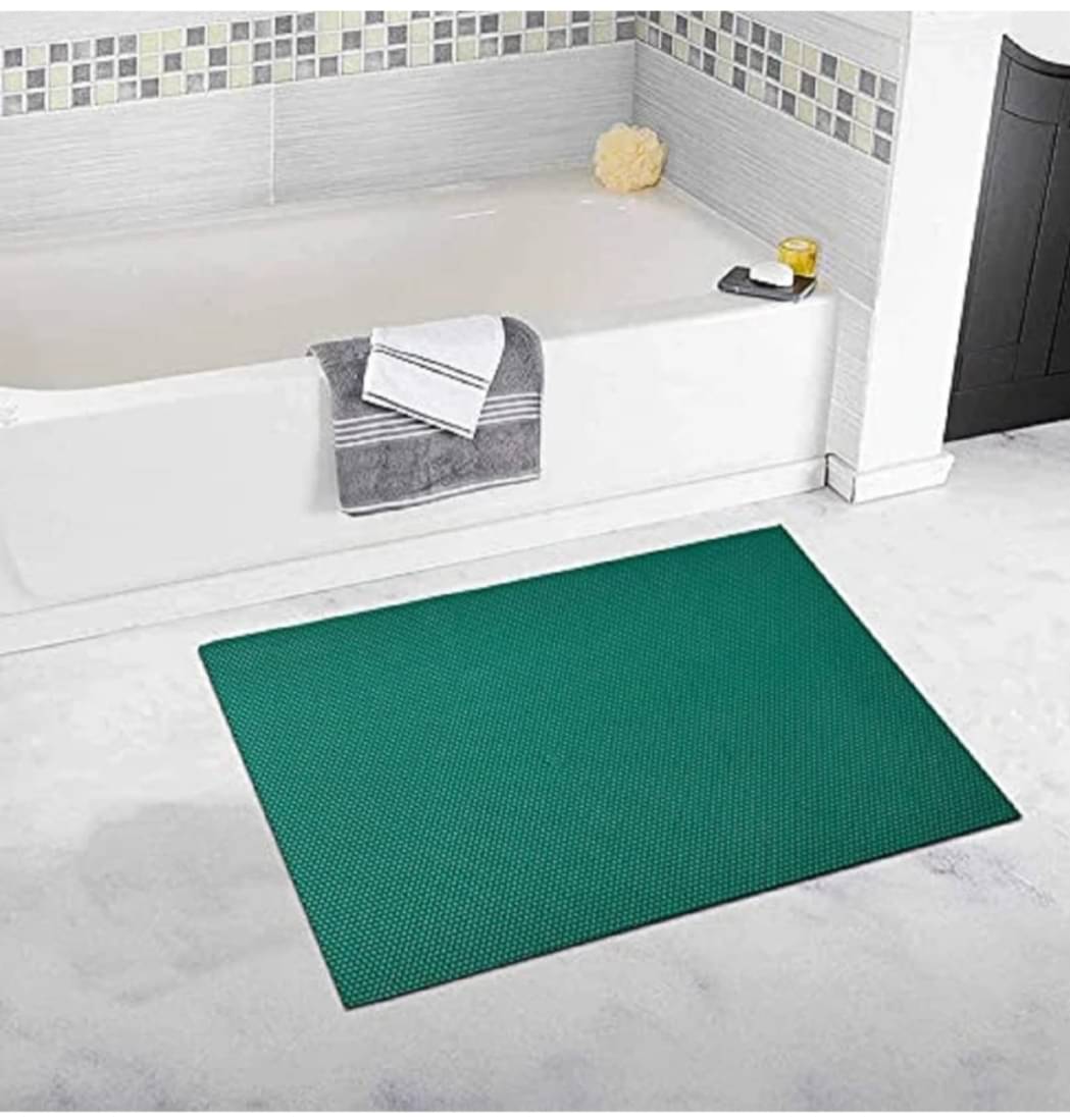     			Carpet Rugs Green Rubber Carpet Plain 2x5 Ft