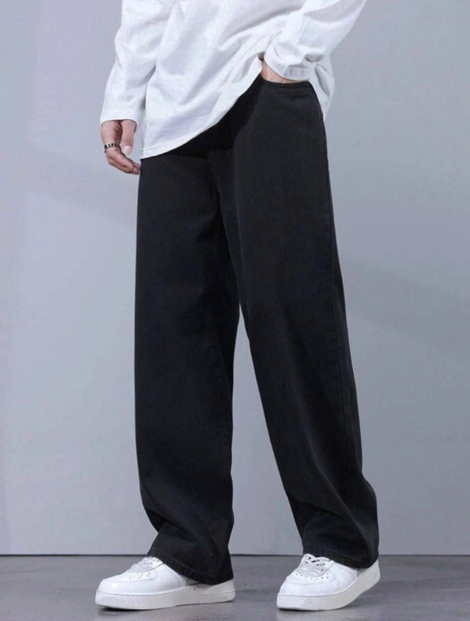 DAIME Clean Look Men's Jeans - Black ( Pack of 1 ) DAIME Clean Look Men's Jeans - Black ( Pack of 1 )