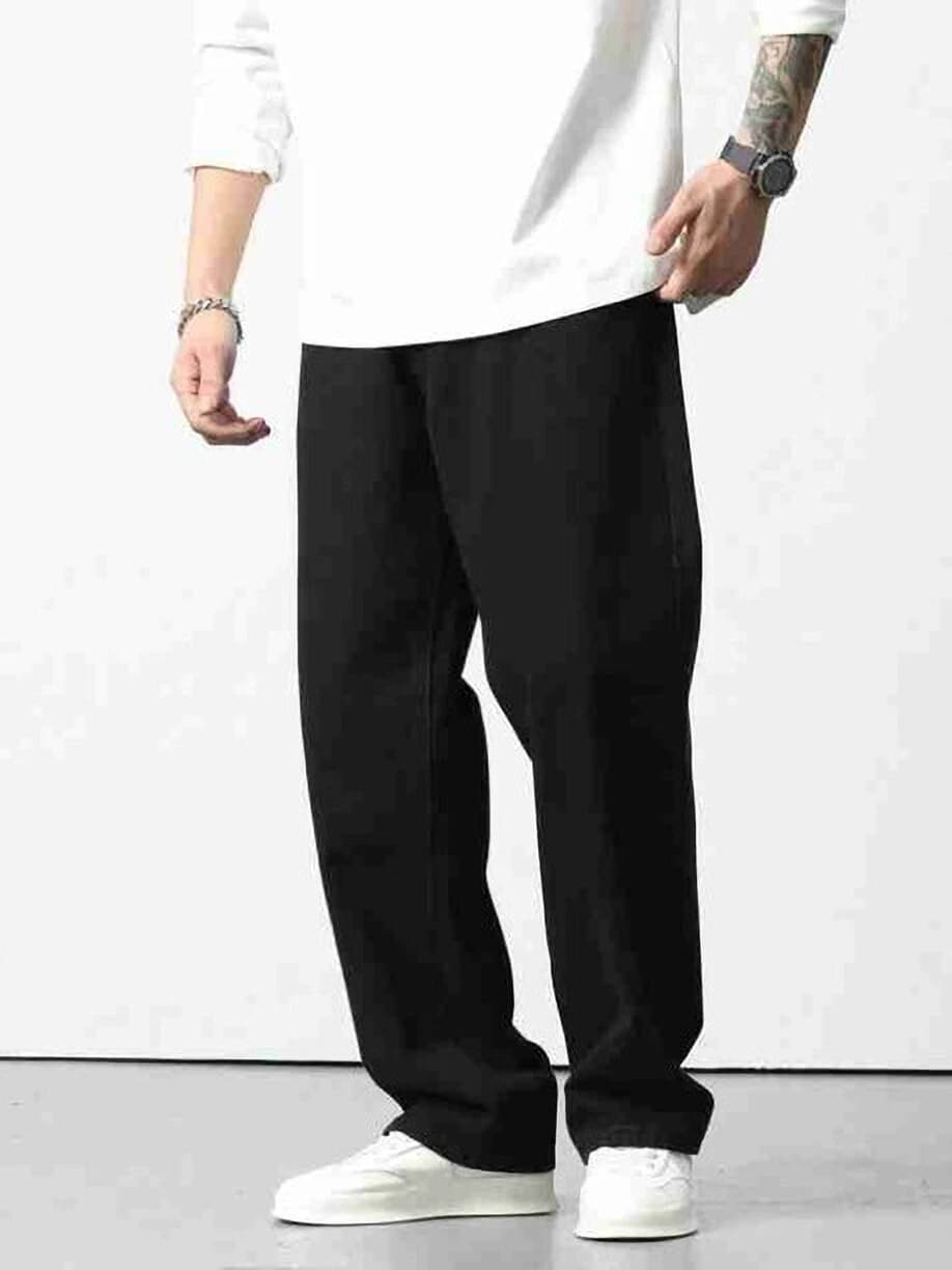 DAIME Clean Look Men's Jeans - Black ( Pack of 1 ) DAIME Clean Look Men's Jeans - Black ( Pack of 1 )