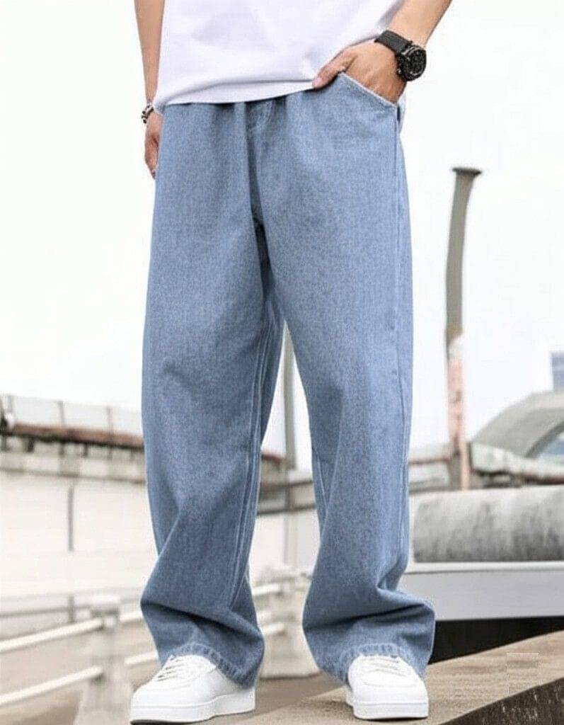     			DAIME Clean Look Men's Jeans - Light Blue ( Pack of 1 )