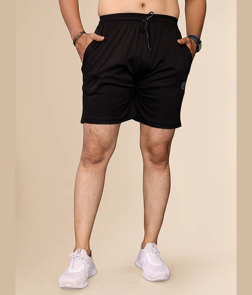 Kashvi Black Lycra Men's Shorts ( Pack of 1 ) - Shorts | Buy online on ZillyBuy