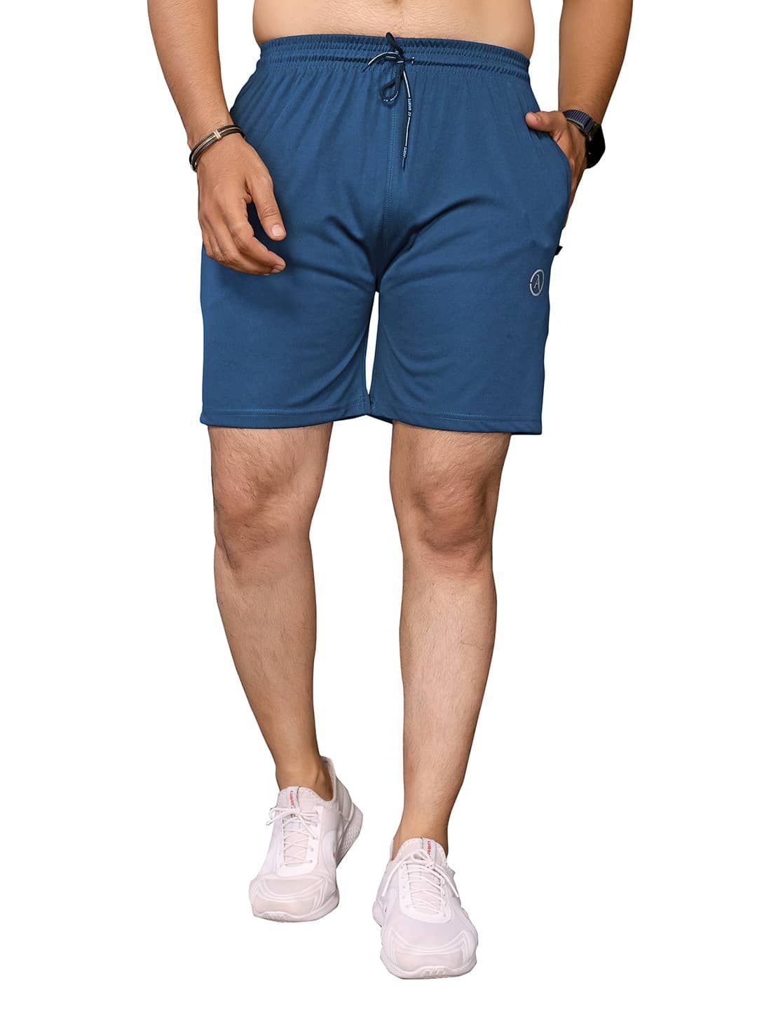 Kashvi Blue Lycra Men's Shorts ( Pack of 1 ) - Shorts | Buy online on ZillyBuy