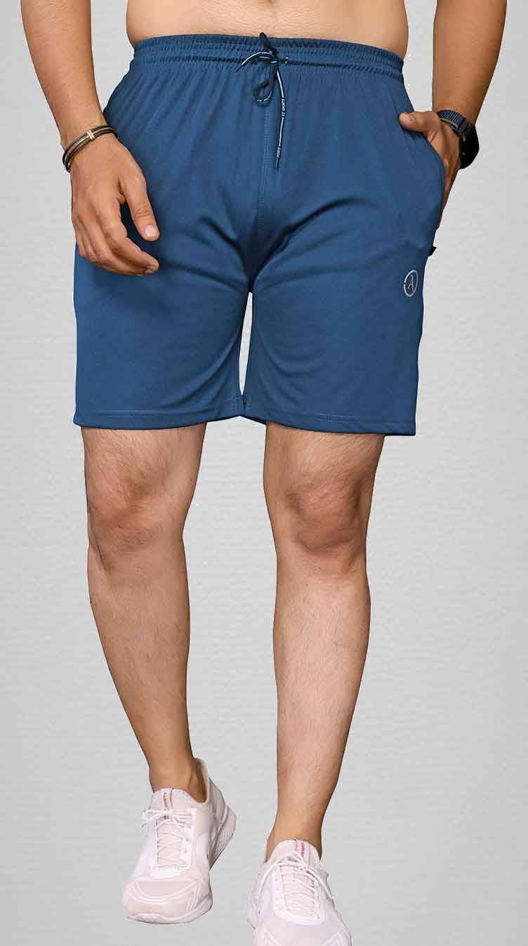 Kashvi Blue Lycra Men's Shorts ( Pack of 1 ) Kashvi Blue Lycra Men's Shorts ( Pack of 1 )