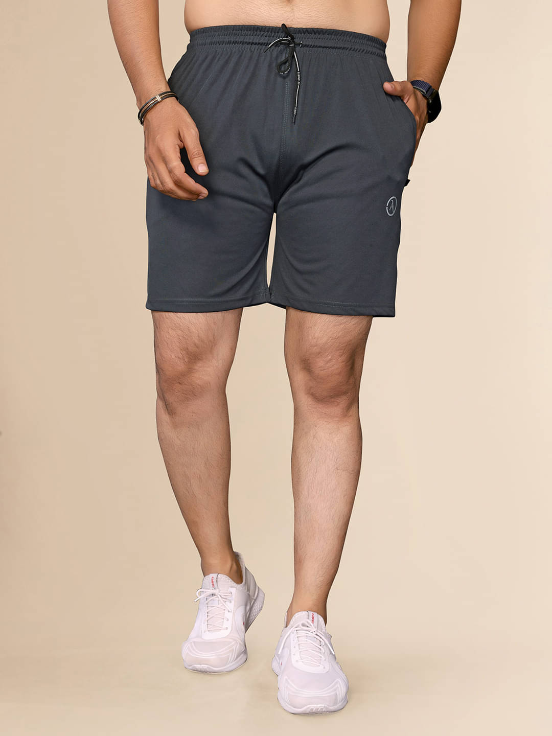 Kashvi Grey Lycra Men's Shorts ( Pack of 1 ) Kashvi Grey Lycra Men's Shorts ( Pack of 1 )
