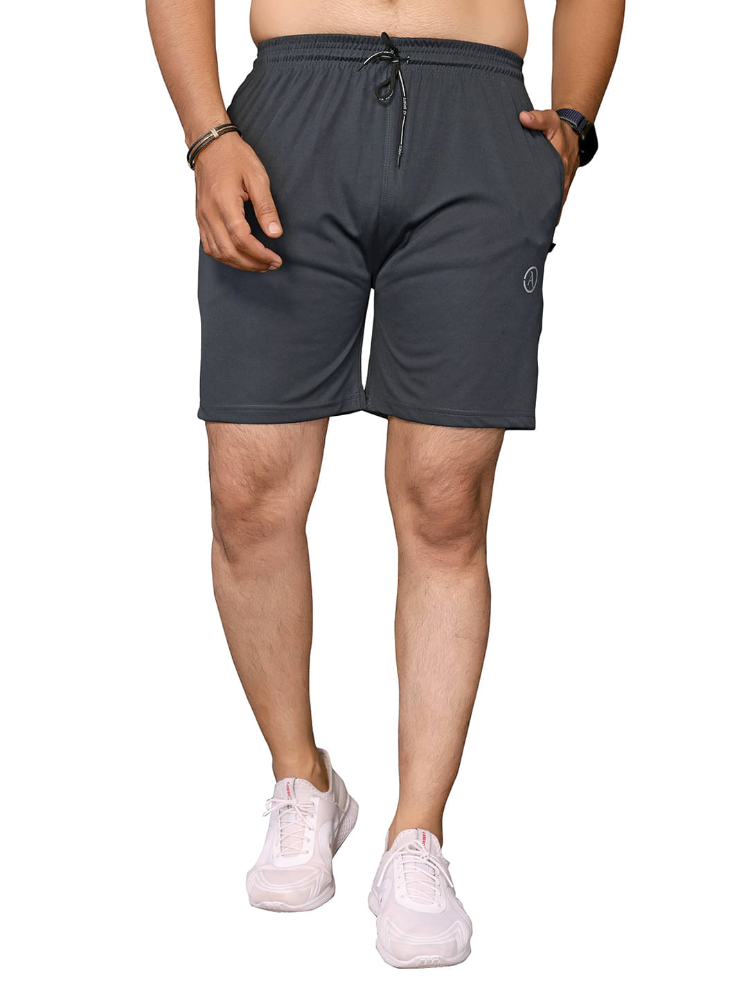 Kashvi Grey Lycra Men's Shorts ( Pack of 1 ) Kashvi Grey Lycra Men's Shorts ( Pack of 1 )