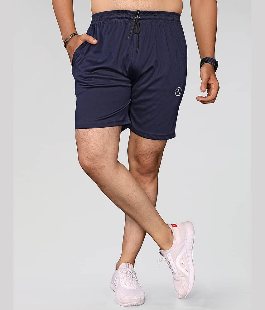 Kashvi Navy Blue Lycra Men's Shorts ( Pack of 1 ) - Shorts | Buy online on ZillyBuy
