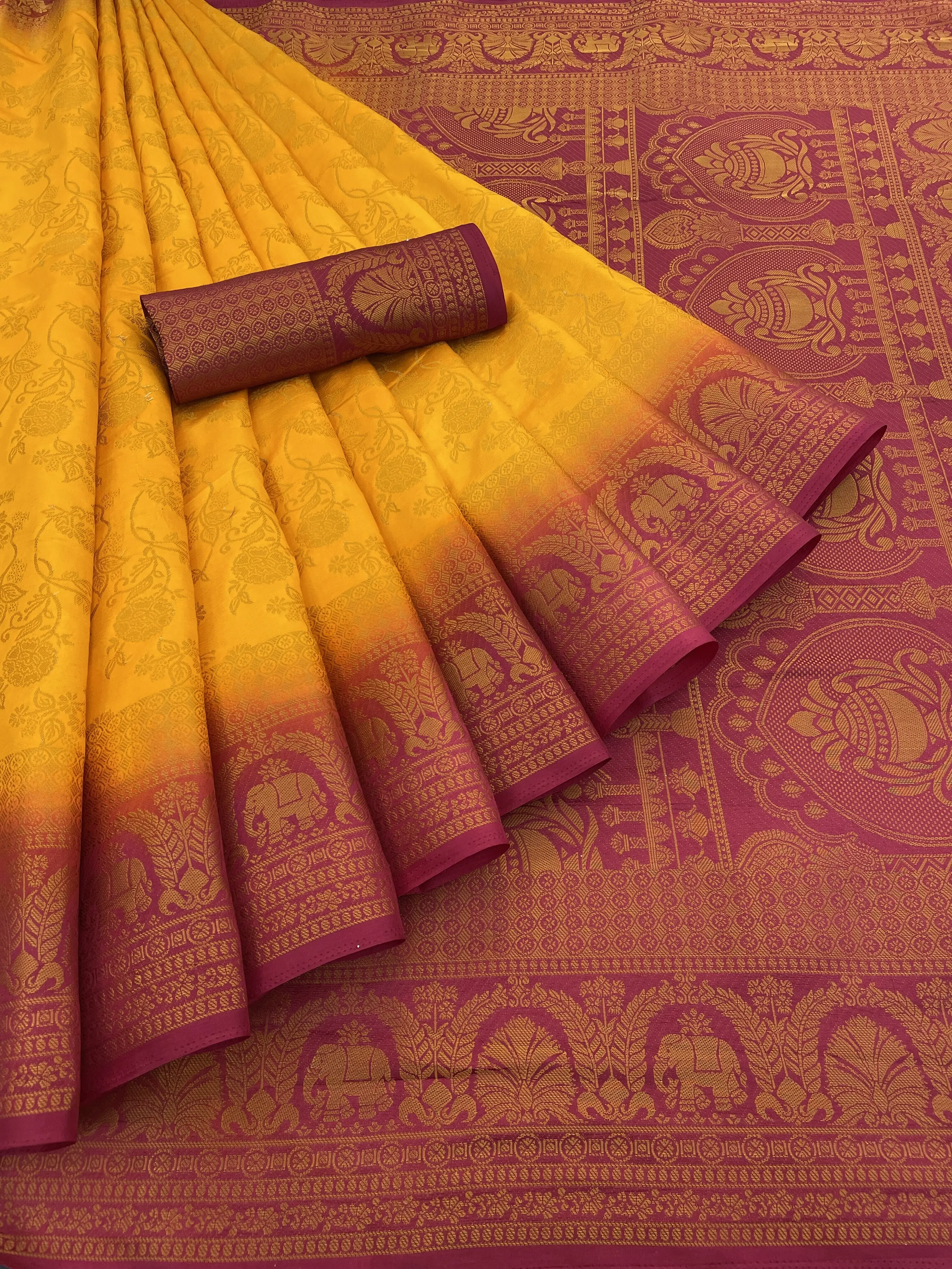 Pionex Cotton Silk Woven Banarasi saree With Unstitched Blouse Piece ( Multicolor ) Pionex Cotton Silk Woven Banarasi saree With Unstitched Blouse Piece ( Multicolor )