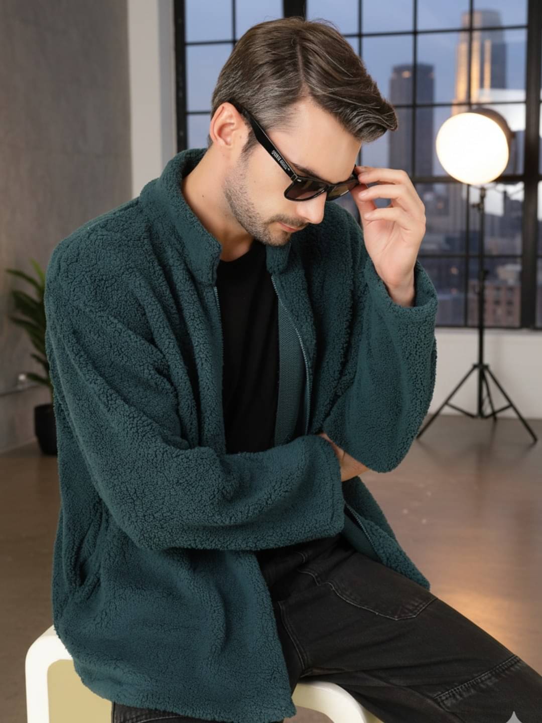 Rigo Polyester Men's Casual Jacket - Teal ( Pack of 1 ) Rigo Polyester Men's Casual Jacket - Teal ( Pack of 1 )