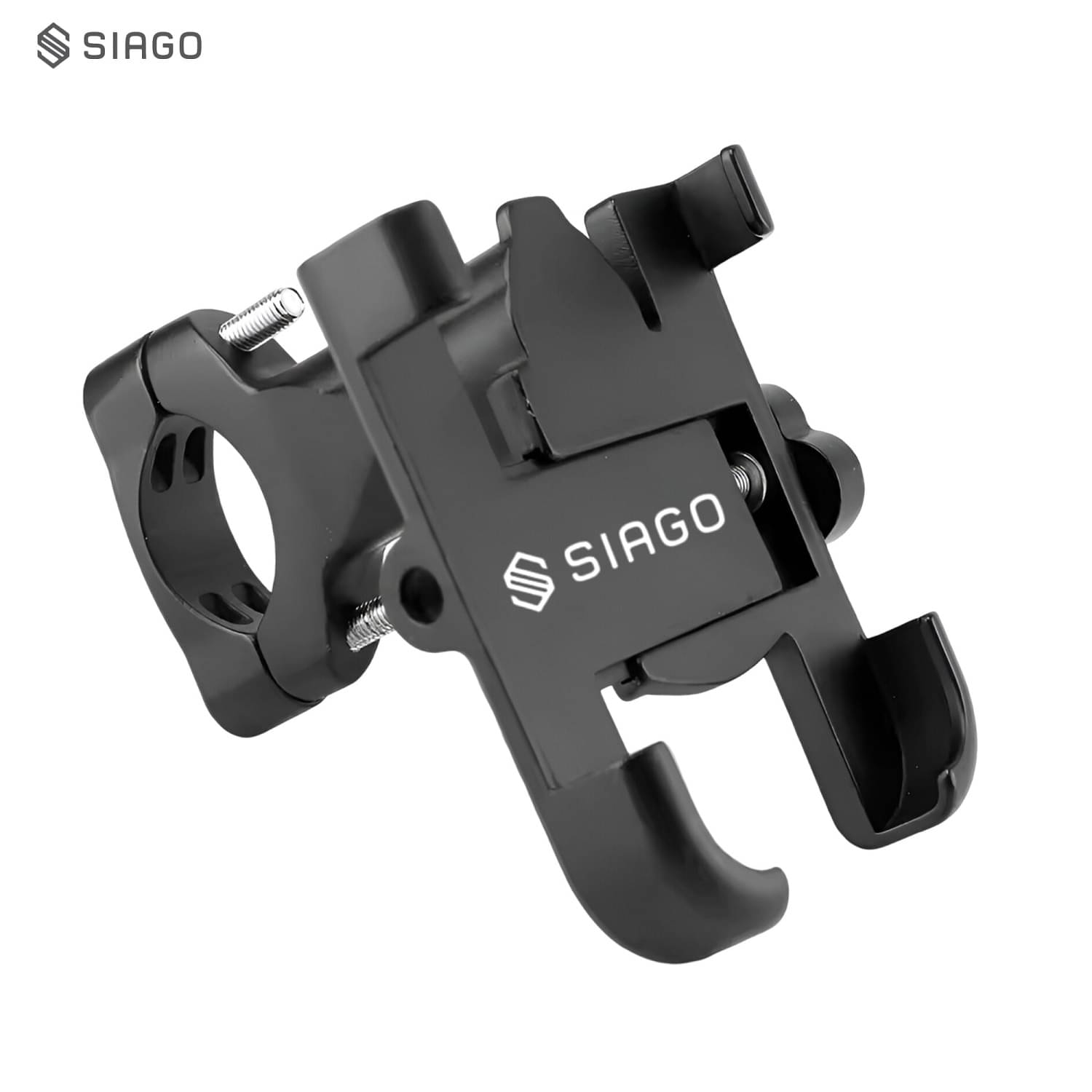     			SIAGO  Universal Bike Mount Holder S6A Metal Body 360 Degree Bike Mobile Holder Bike Mobile Holder  (Black)