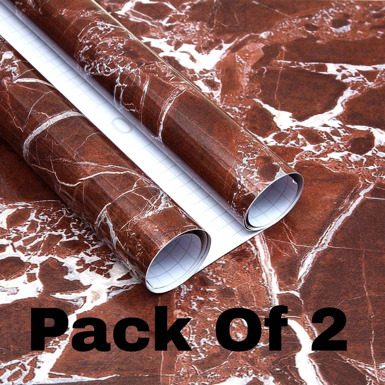 Sekhmet Red Marbal Kitchen cabinets Marble Wallpaper Oil Proof Waterproof Floor Tiles Stickers Waterproof Wall Paper for Home and Kitchen(60*200cm)