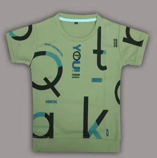     			Shree Enterprise Pack of 1 Boys Cotton Blend T-Shirt ( Green )