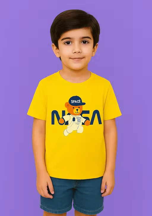     			Shree Enterprise Pack of 1 Boys Cotton Blend T-Shirt ( Yellow )