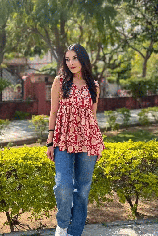 BRIJWASI FASHION Women Rayon Printed Anarkali Kurti ( Multicolor ) BRIJWASI FASHION Women Rayon Printed Anarkali Kurti ( Multicolor )