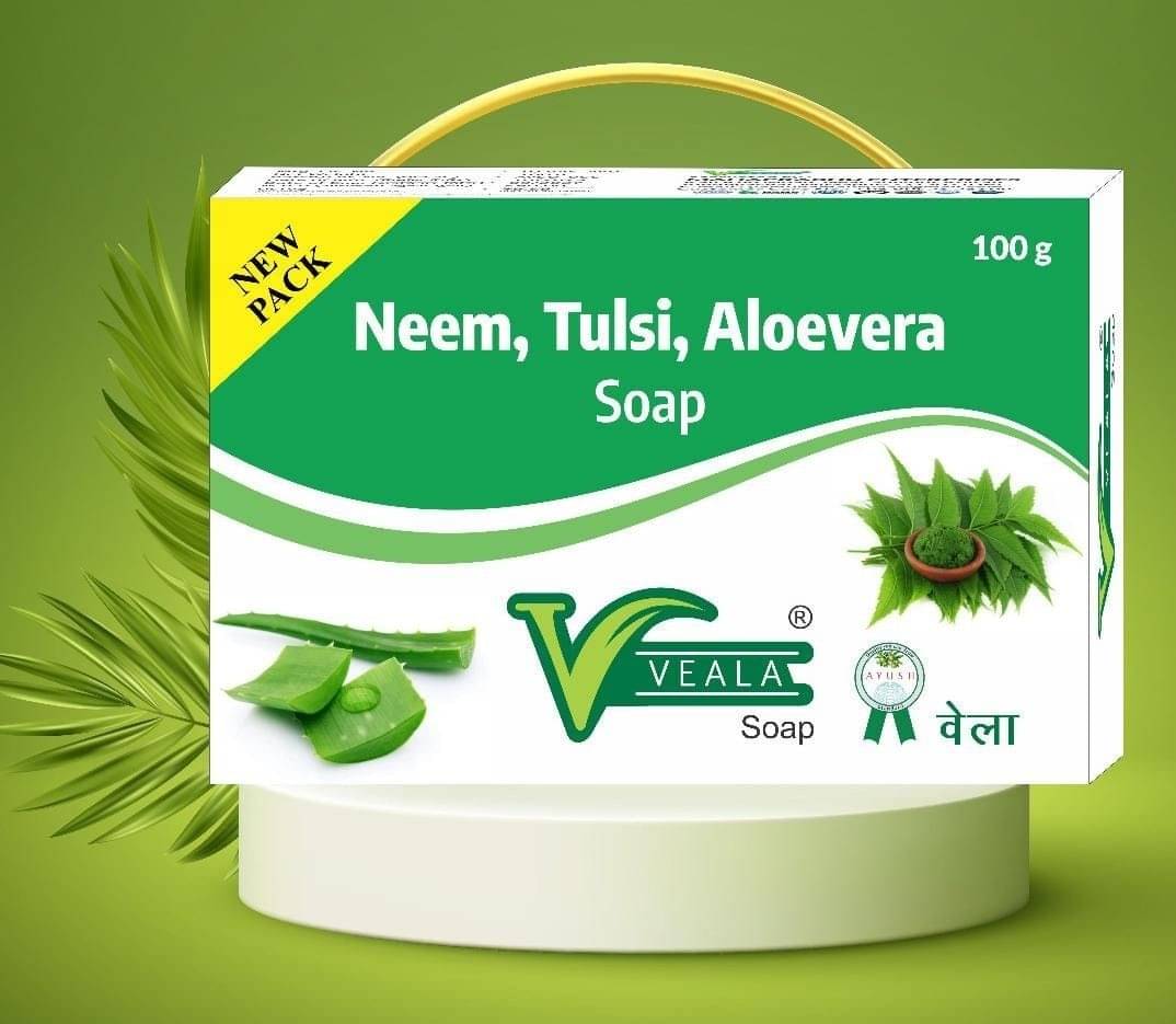     			Veala Freshness Neem Tulsi Aloevera Soap Bathing Bar for All Skin Type ( Pack of 1 )