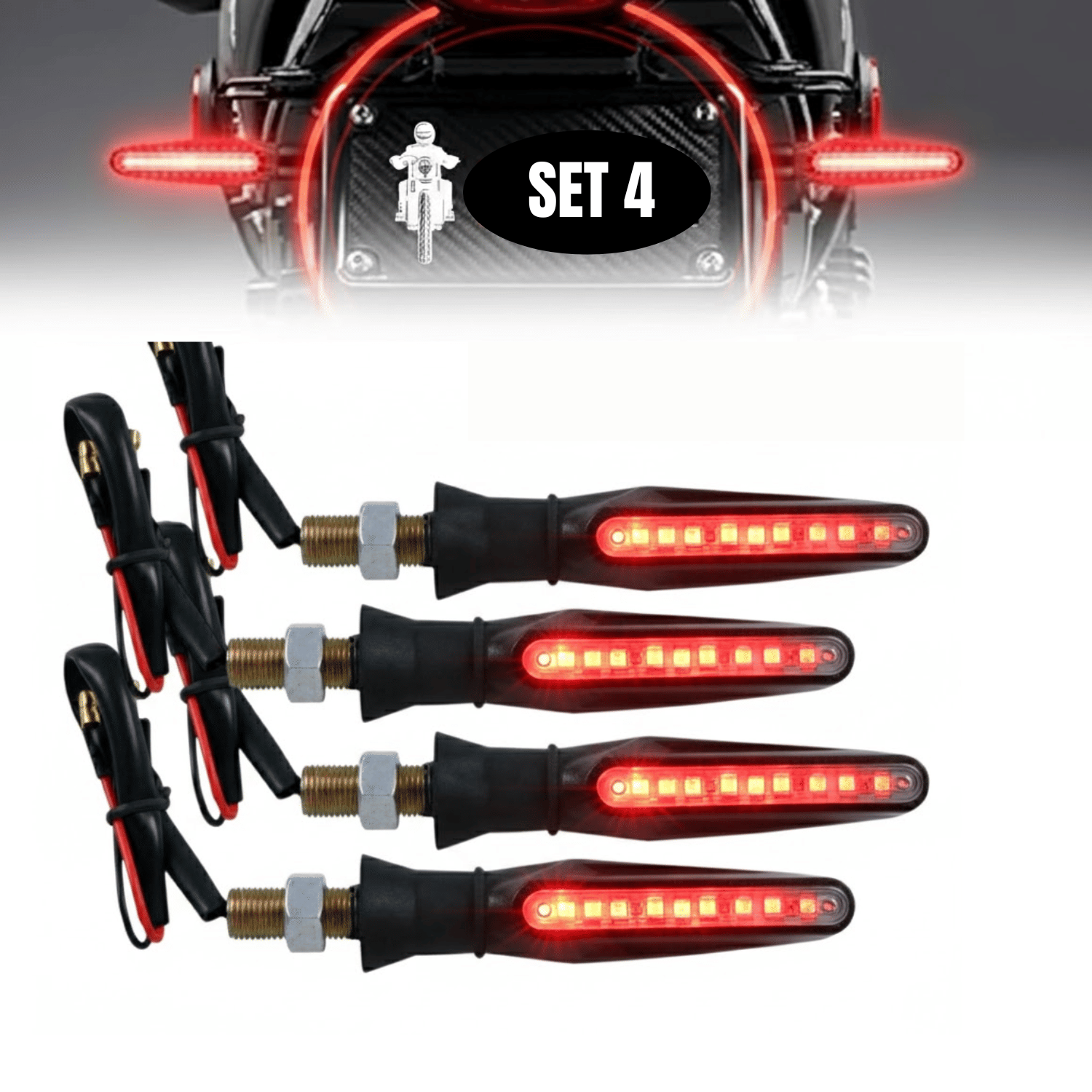 AKSMIT Indicator Light For All Bike Make ( Pack of 4 )