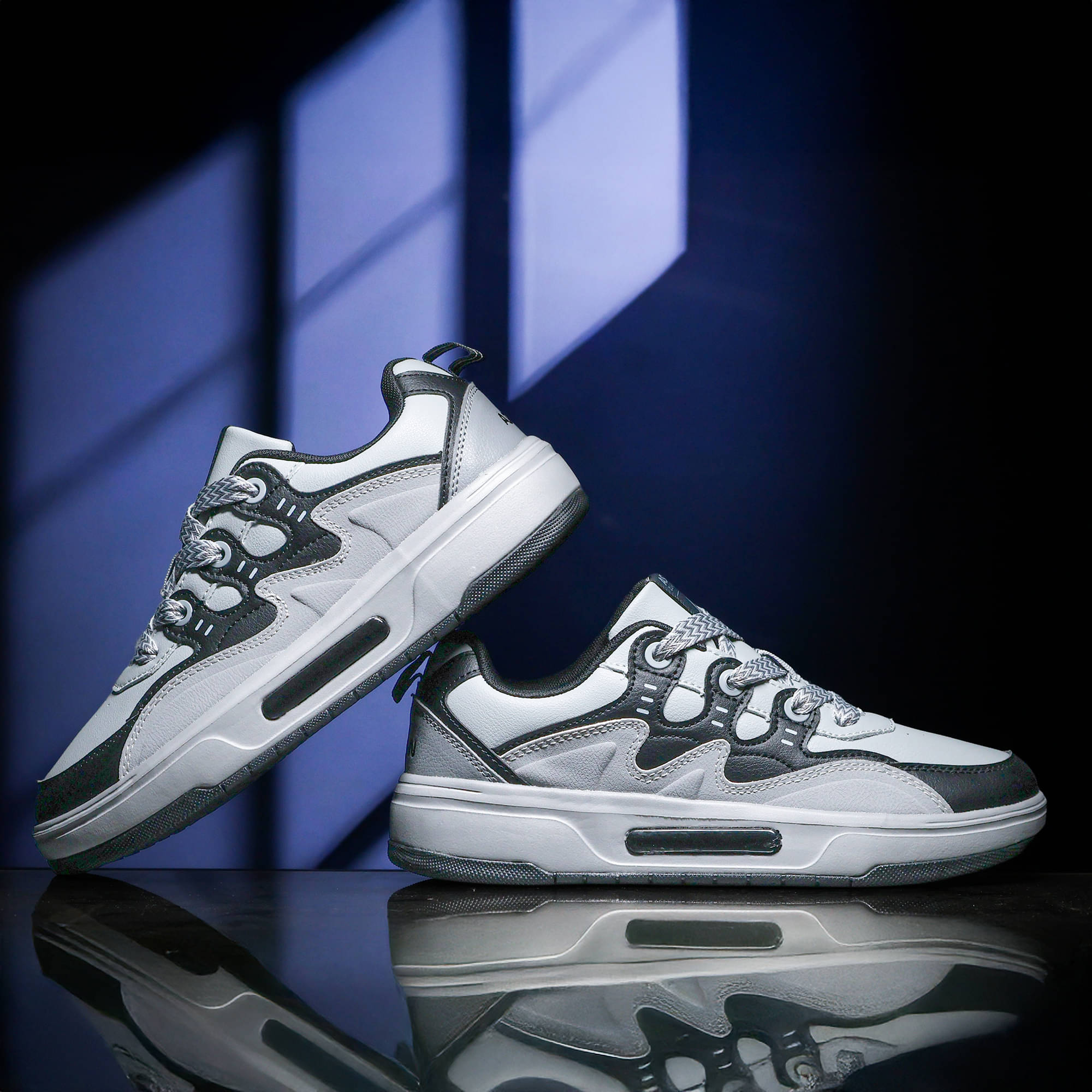     			ASIAN MOJO-05 Light Grey Men's Sneakers