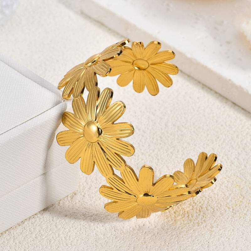     			Adornity Gold Cuff ( Pack of 1 )