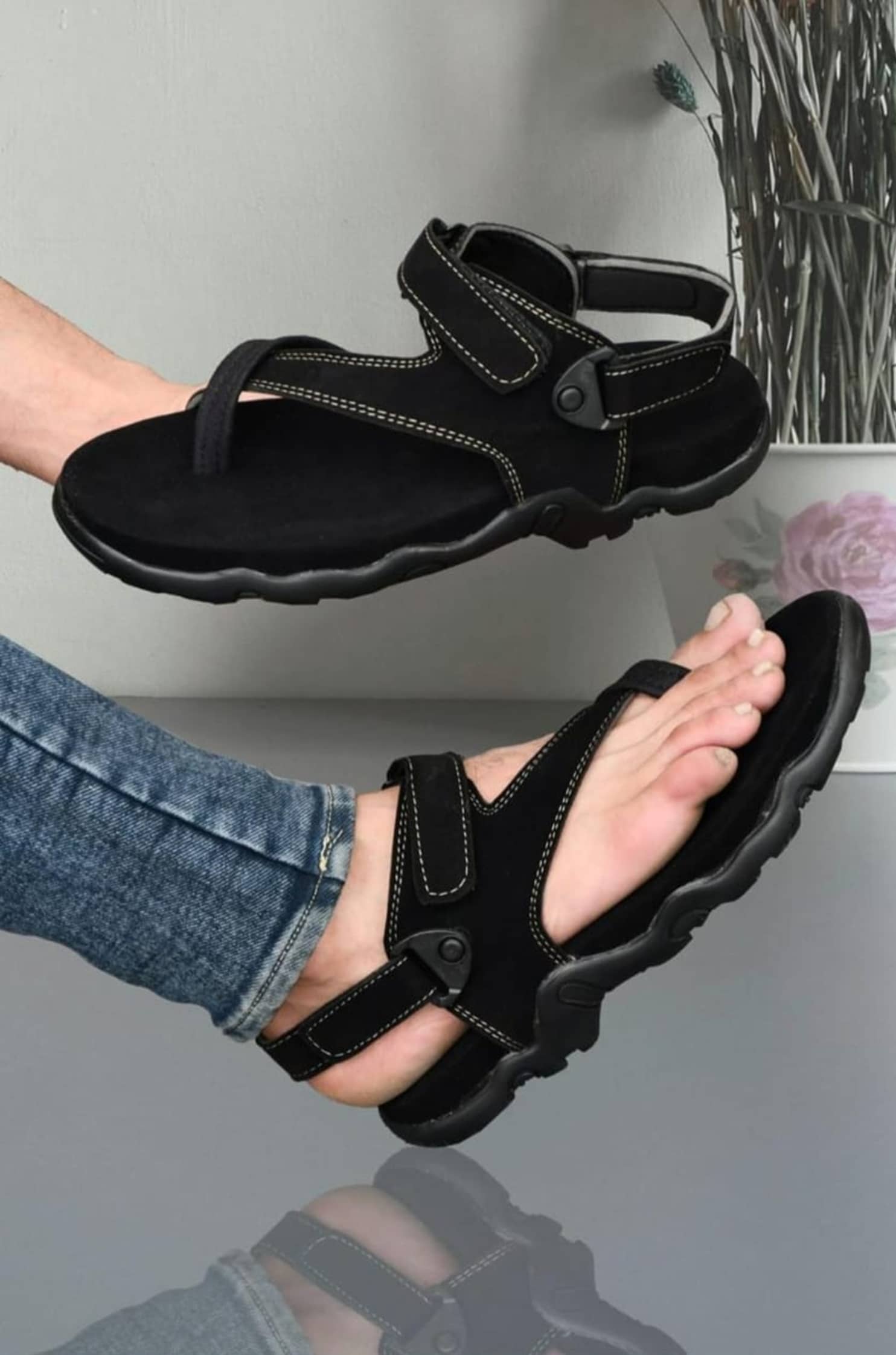 Biggie - Black Men's Sandals