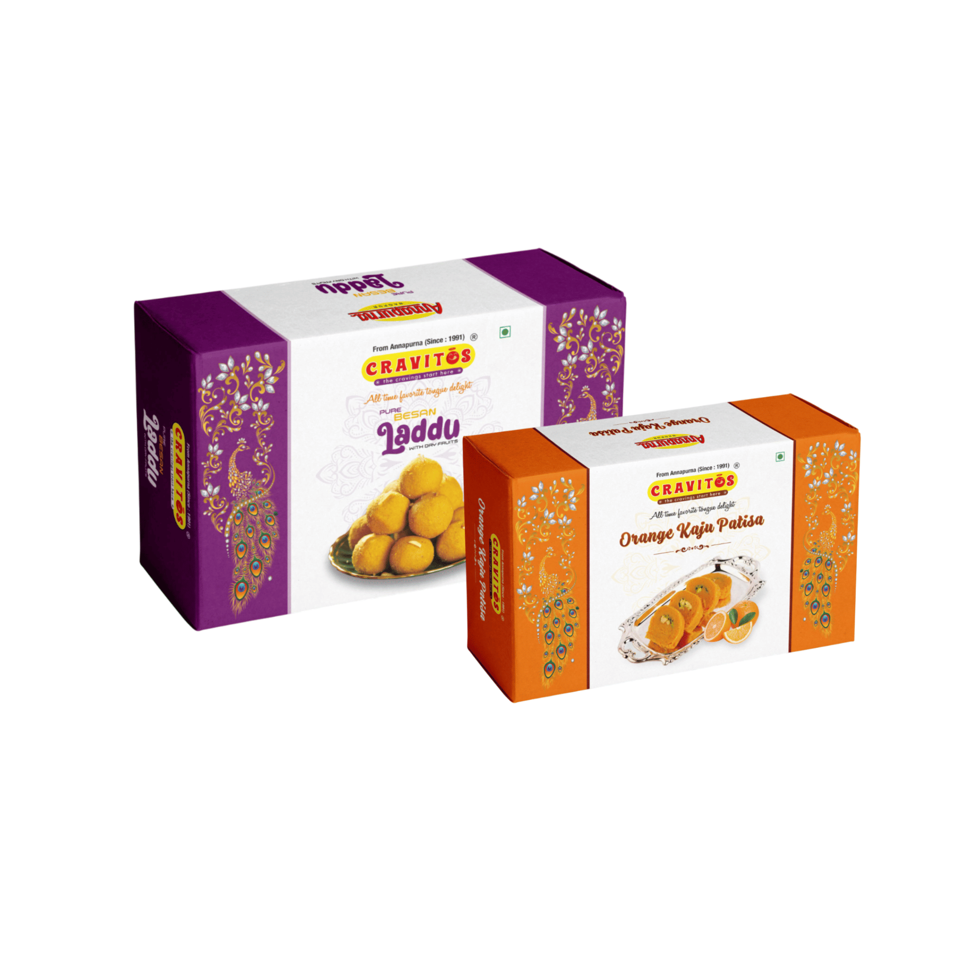 CRAVITOS Besan Laddu 200g & Orange Patisa 150g Pack of 350 gm CRAVITOS Besan Laddu 200g & Orange Patisa 150g Pack of 350 gm