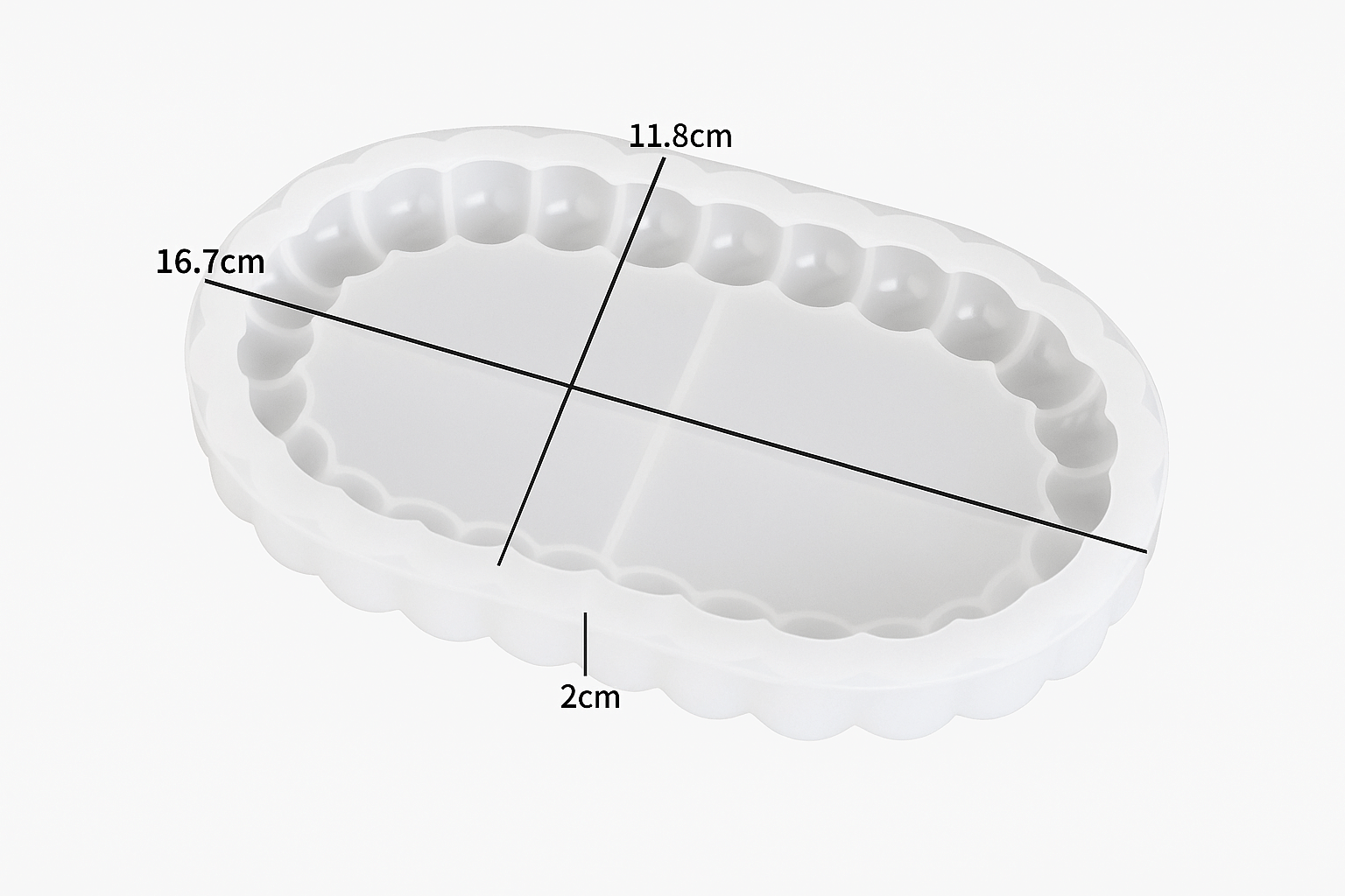     			Candle Holder Dish Mold Silicone Moulds 250 mL
