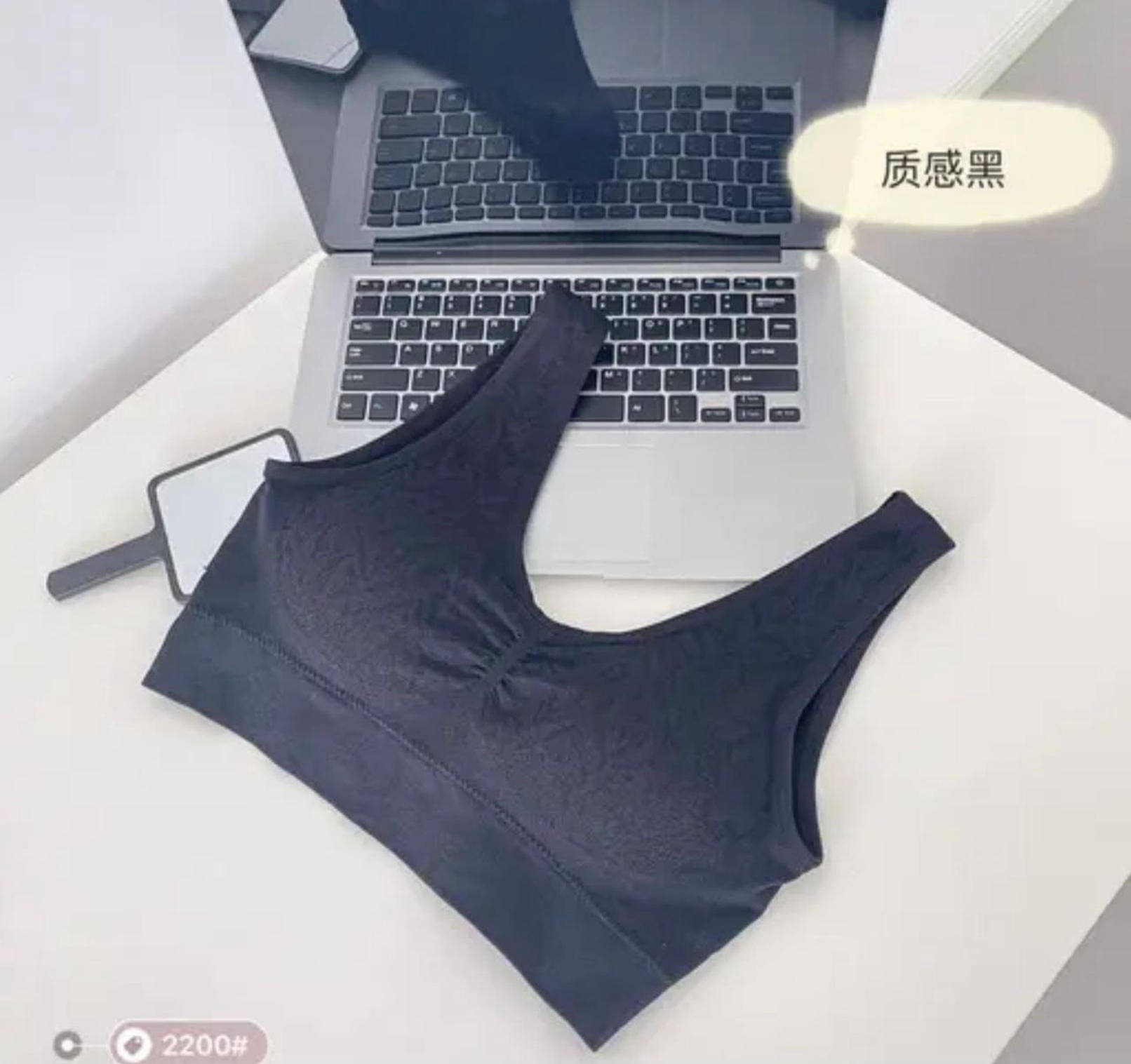     			DTOS Pack of 1 Cotton Blend Heavily Padded Bralette Bra For Women ( Black )