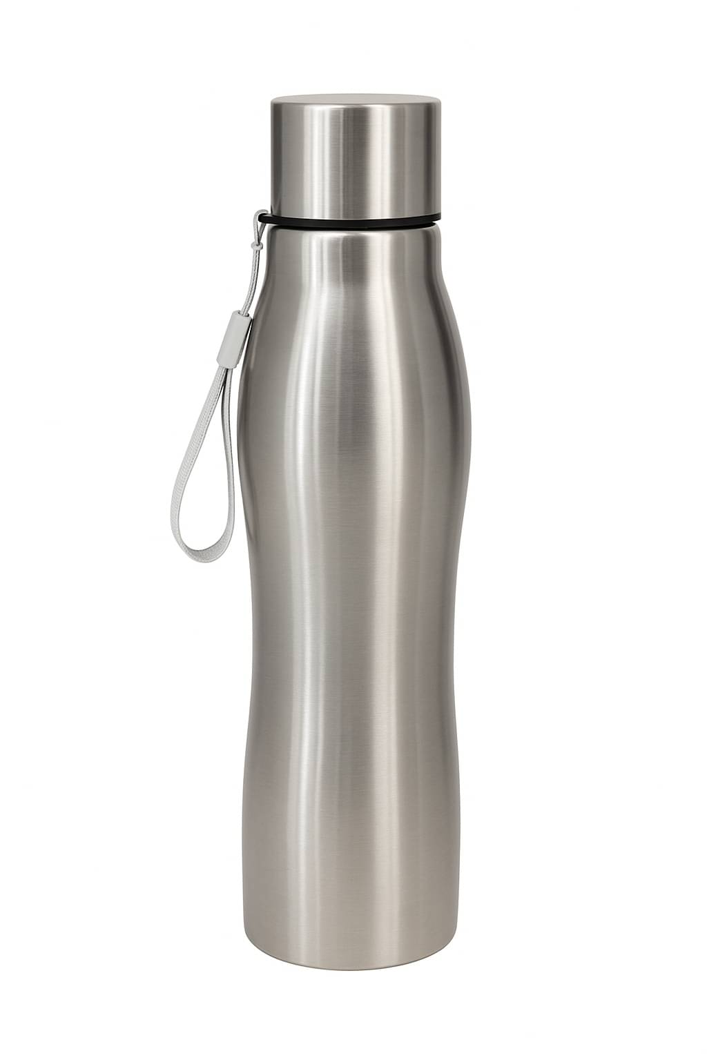 Dynore Damru Shape Bottle 1000 ml Silver Stainless Steel Water Bottle 1000 mL ( Set of 1 ) Dynore Damru Shape Bottle 1000 ml Silver Stainless Steel Water Bottle 1000 mL ( Set of 1 )