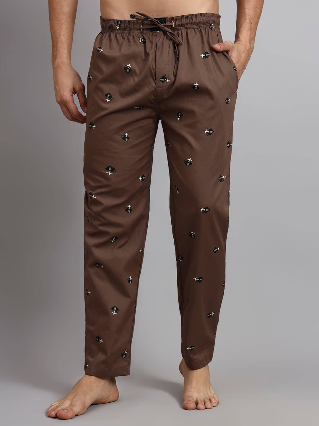 Flamboyant Grey Cotton Men's Sports Trackpants ( Pack of 1 ) - Track Pants | Buy online on ZillyBuy