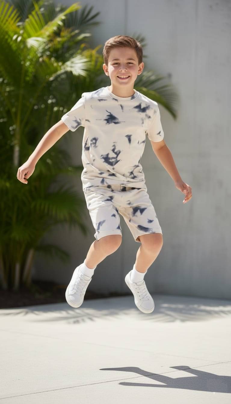 Pink Angel Pack of 2 Unisex Cotton Blend T-Shirt & Shorts Set ( Silver ) Pink Angel Pack of 2 Unisex Cotton Blend T-Shirt & Shorts Set ( Silver )