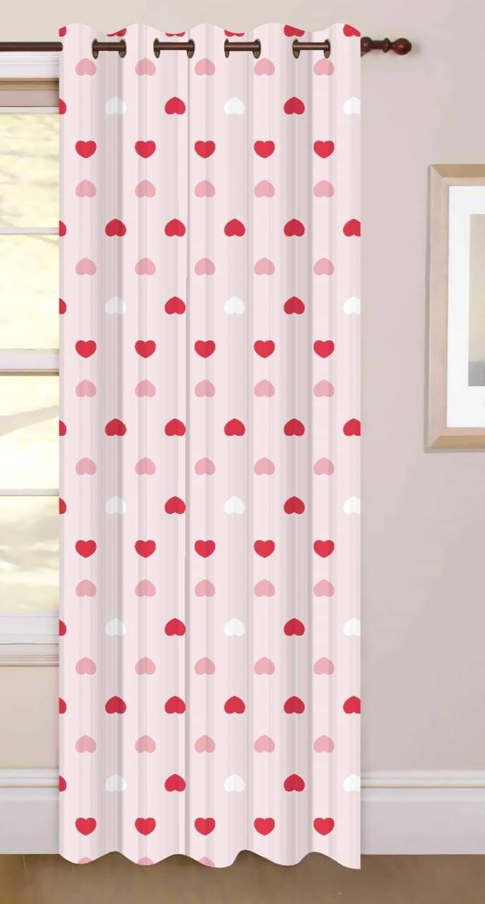 Royal Decor Abstract Room Darkening Eyelet Curtain 5 ft ( Pack of 1 ) - Red Royal Decor Abstract Room Darkening Eyelet Curtain 5 ft ( Pack of 1 ) - Red