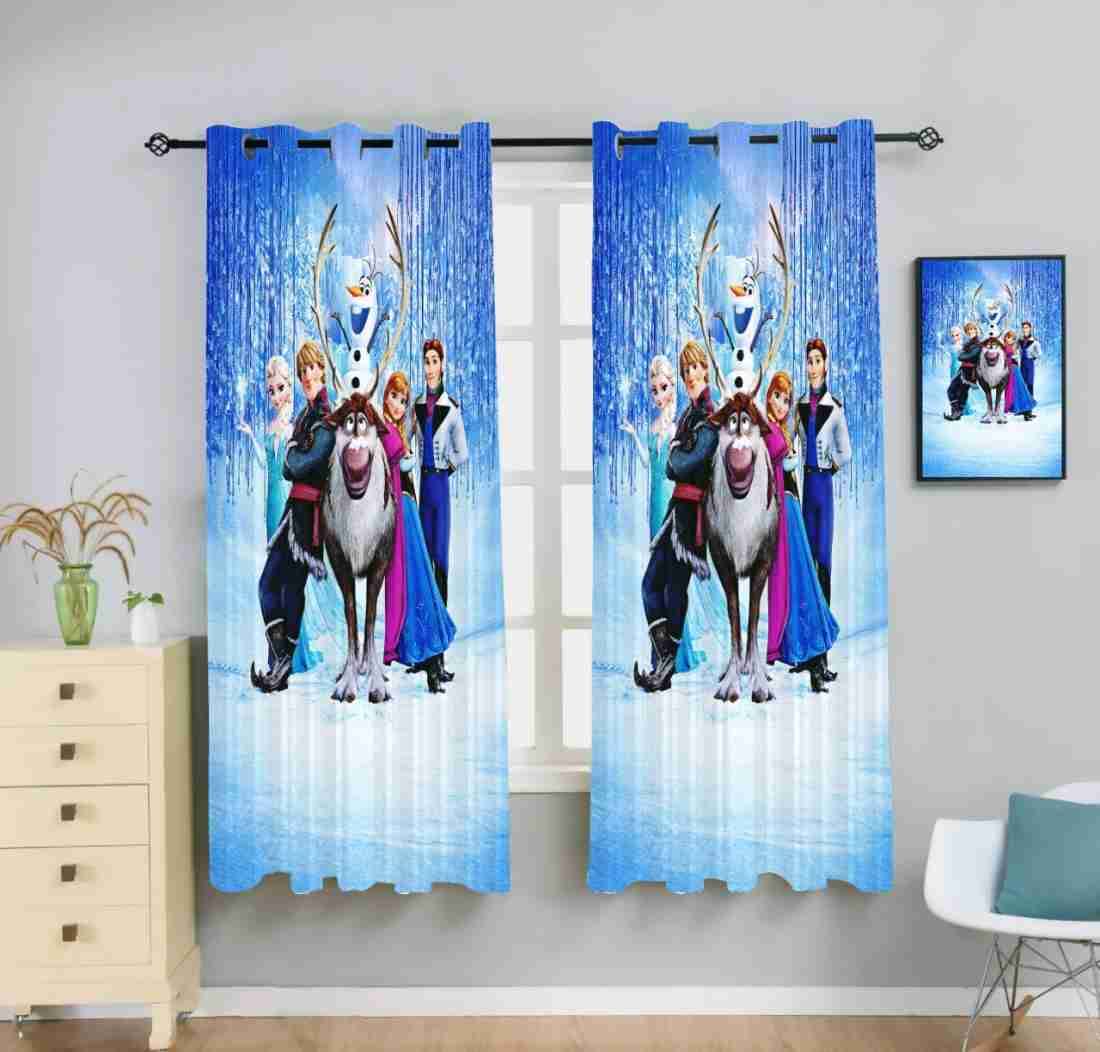 Royal Decor Abstract Room Darkening Eyelet Curtain 5 ft ( Pack of 1 ) - Blue Royal Decor Abstract Room Darkening Eyelet Curtain 5 ft ( Pack of 1 ) - Blue